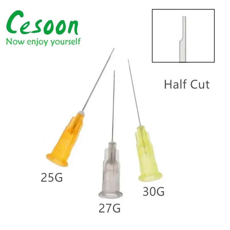 Color: Light Blue - 100Pcs/Pack Endo Irrigation Needle Dental Root Canal Rinsing End-Closed Side Hole Endodontic Flushing Cannula 0.3 0.4 0.5MM
