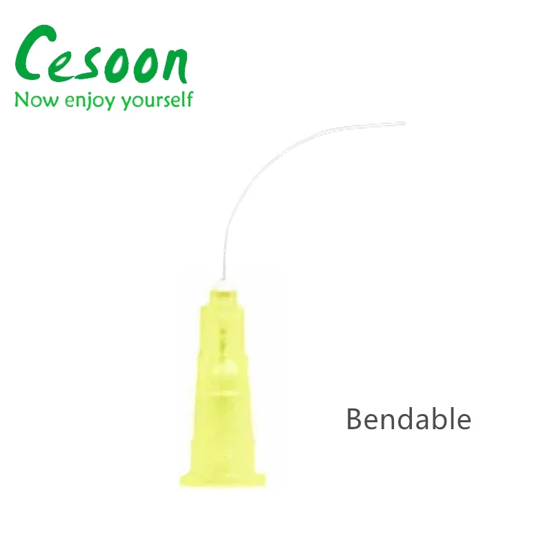 Color: Light Blue - 100Pcs/Pack Endo Irrigation Needle Dental Root Canal Rinsing End-Closed Side Hole Endodontic Flushing Cannula 0.3 0.4 0.5MM