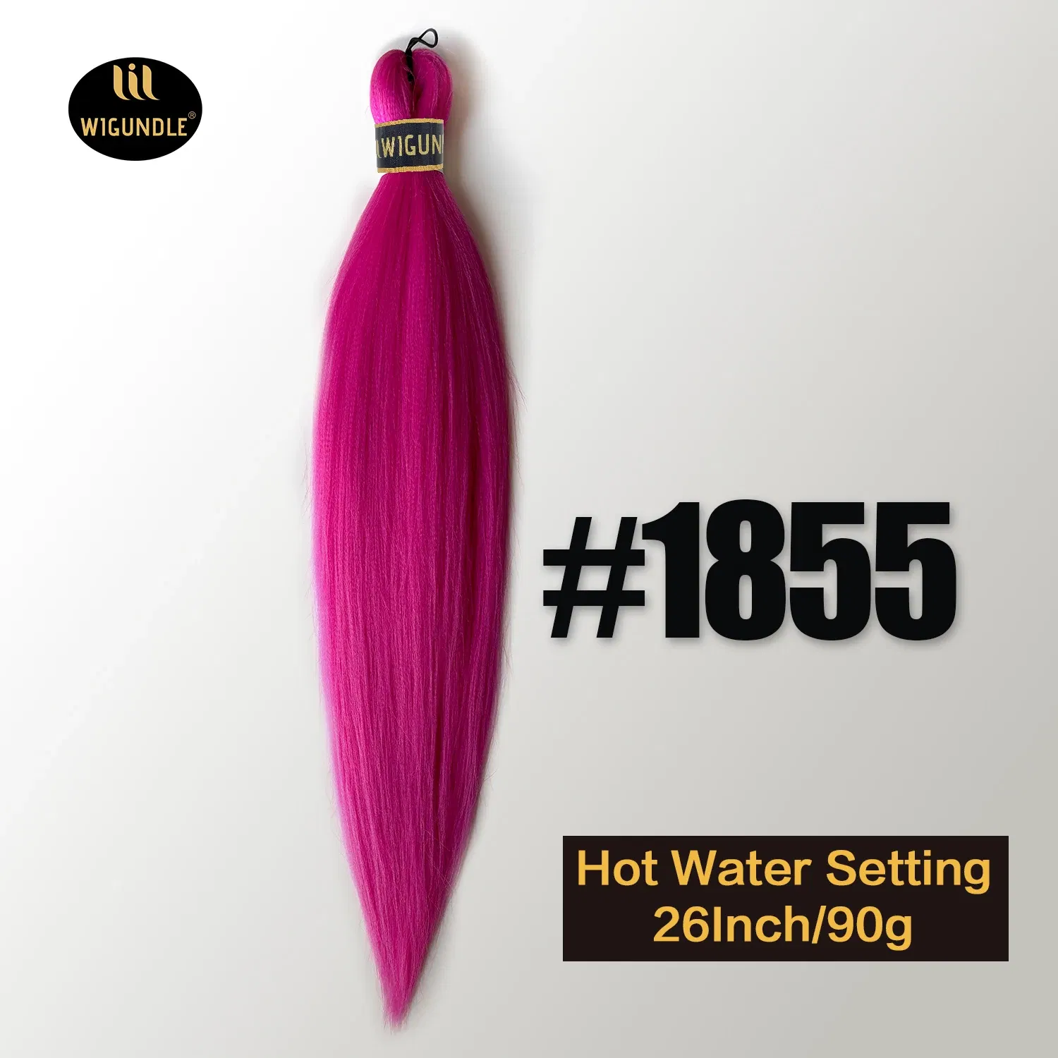Color: NC/4HL, Stretched Length: 26inches, Bulk Buy: 3Pcs/Lot - Kanekalon 26inch Hot Water Set Pre Stretched Jumbo Braiding Hair Box Twist Braids Synthetic Hair Extensions For Women Soft Yaki