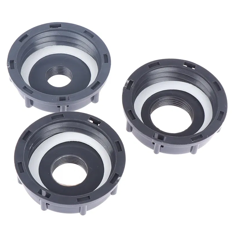 Color: indigo - High Quality Household IBC Tank Fittings S60X6 Coarse Threaded Cap To 1/2" 3/4" 1" Adaptor Connector Plastic IBC Tank Adapter