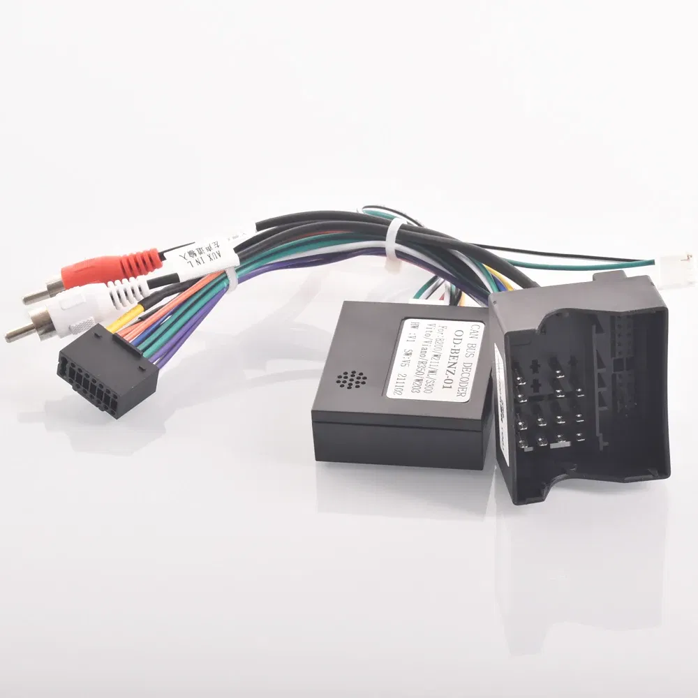 Color Name: Black - Car Radio Stereo Wiring Harness Cable Adapter Android 16pin For Mercedes benz W169 W176 W245 W246 W203 W209 W164 W639 x164