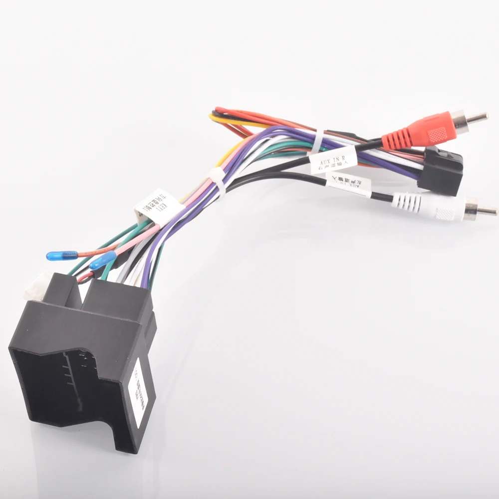 Color Name: Black - Car Radio Stereo Wiring Harness Cable Adapter Android 16pin For Mercedes benz W169 W176 W245 W246 W203 W209 W164 W639 x164