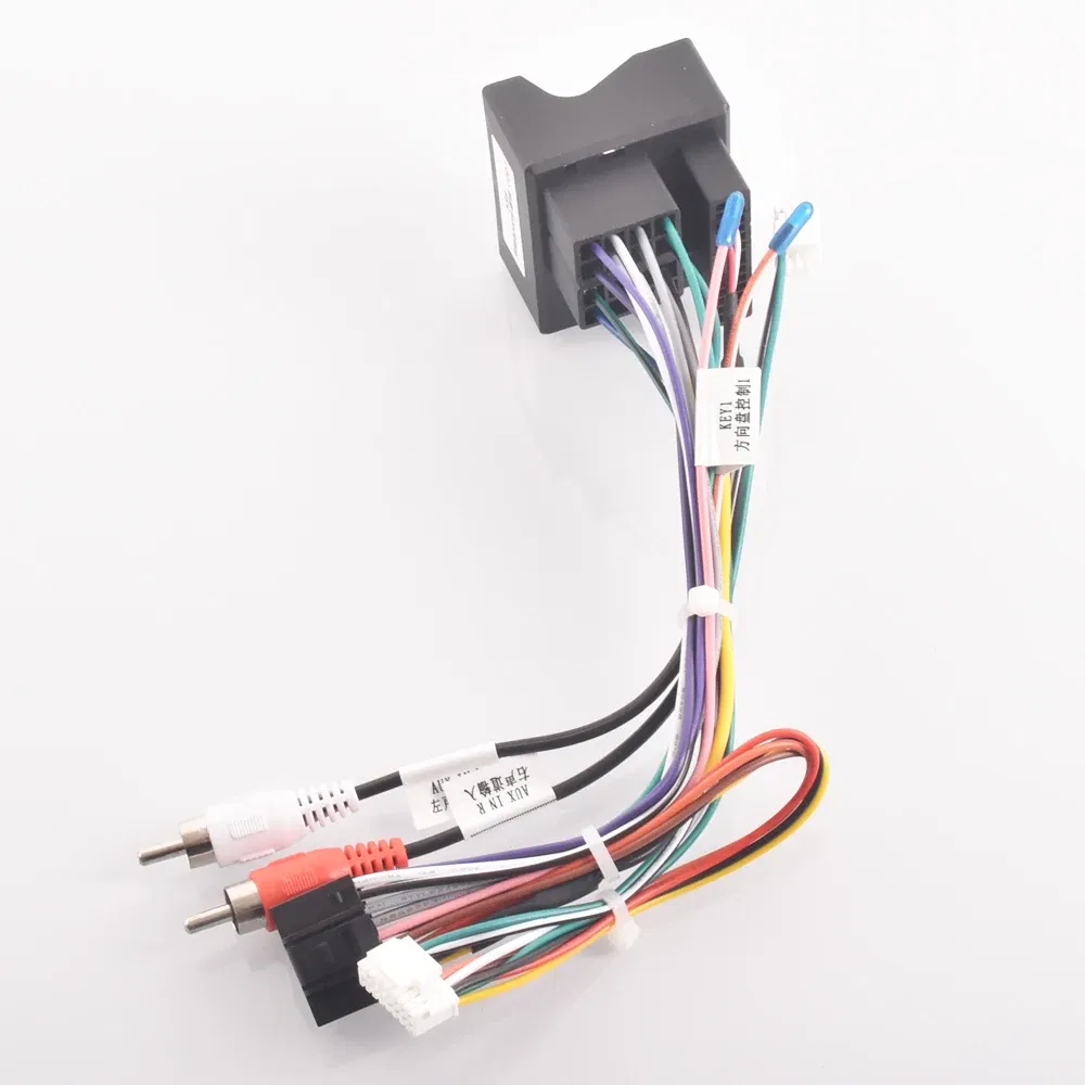 Color Name: Black - Car Radio Stereo Wiring Harness Cable Adapter Android 16pin For Mercedes benz W169 W176 W245 W246 W203 W209 W164 W639 x164