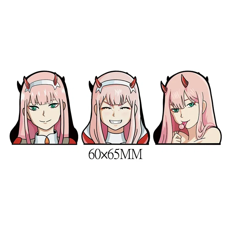 Color: Pink - Anime Mini Motion Stickers Pochita Power Denji Chainsaw Man Attack on Titan Decals for Phones,cup,laptop,Etc.Waterproof