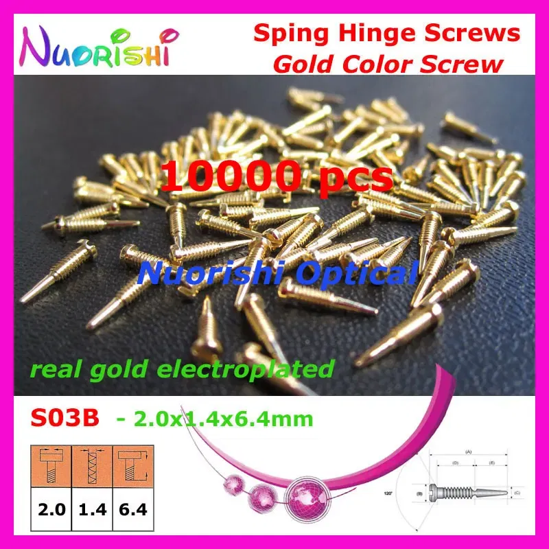 Frame Color: Pink - 10000pcs Gold or Silver Glasses Eyewear Eyeglasses Spectacle Spring Hinge Screws S03 Free Shipping