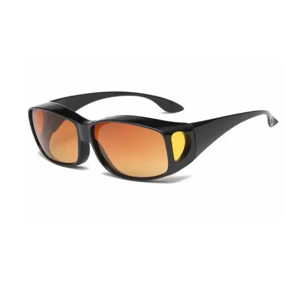 Color Name: Silver - Car Night Vision Sunglasses Night Driving Glasses Driver Goggles Unisex Sun Glasses UV Protection    Sunglasses