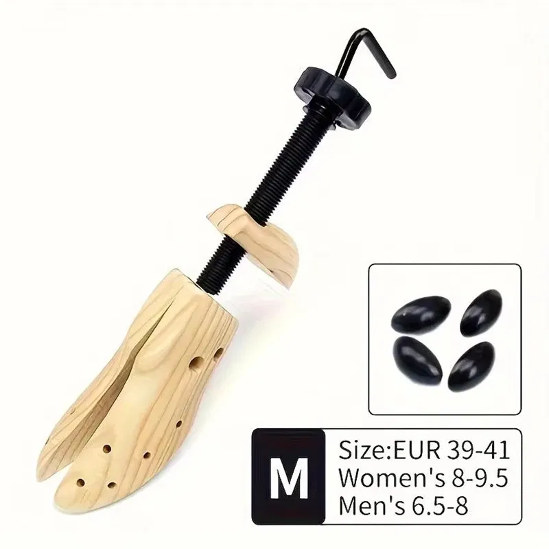 Color: Beige - 1PCS Shoe Stretcher Women & Men Wide Feet,Wood Shoe Stretcher Adjustable Large Size Shoe Expander Widener Stretch Length Width