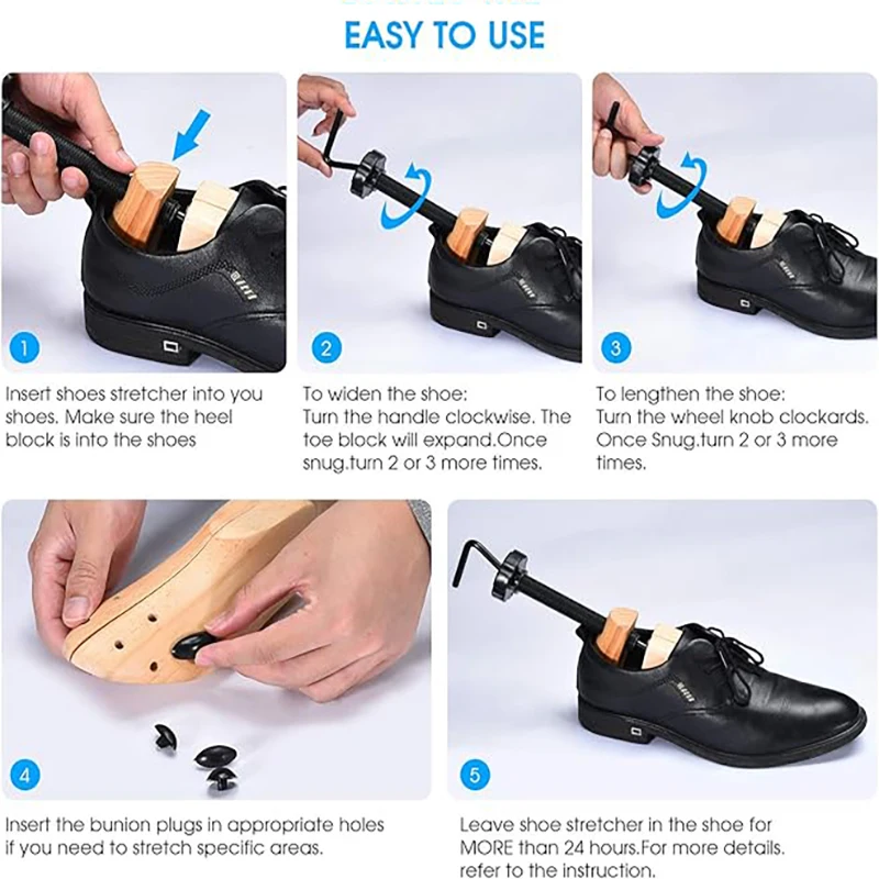 Color: Beige - 1PCS Shoe Stretcher Women & Men Wide Feet,Wood Shoe Stretcher Adjustable Large Size Shoe Expander Widener Stretch Length Width