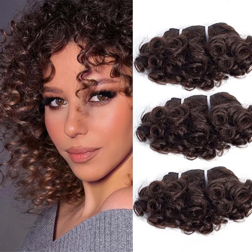 Hair Color: OT Turquoise, Stretched Length: 12inches, Longest Hair Proportion: 10A - Code Calla Bouncy Curly Hair Bundles Double Draw Indian 6inch Short Cut Remy Human Hair Extensions Natural Black Brown Color