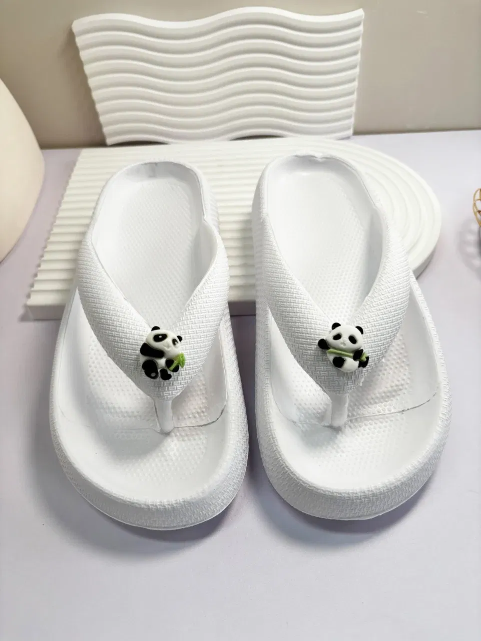 Color: LIGHT BLUE, Shoe Size: 36-37 - Summer Multi Color Women's Flip Flops Fashionable Metallic Teddy Bear Bow Slide Sandal Beach Vacation Home Versatile Footwear