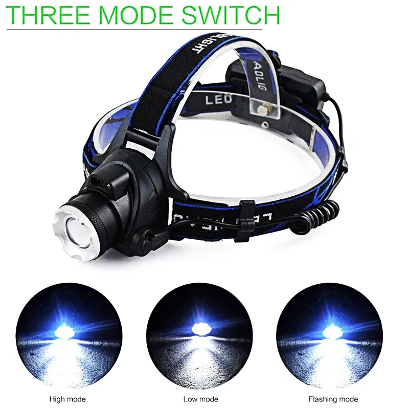 Ships From: CHINA, Body Color: Beige - zk20 LED Induction Headlamp Headlight Sensor Control Adjustable USB Rechargeable Zoomable Cycling Running Camping Light Torch