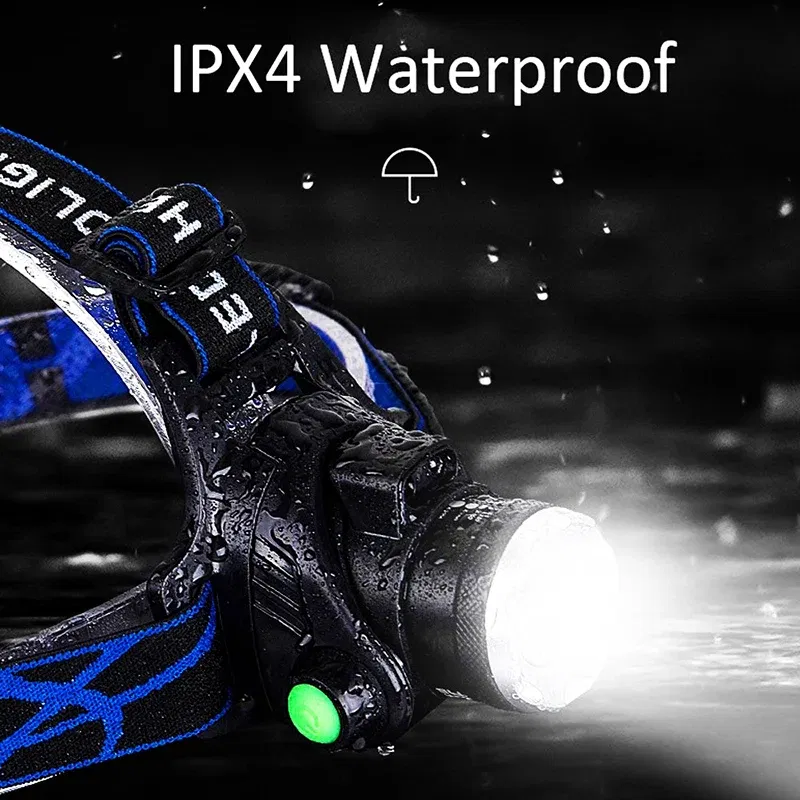 Ships From: CHINA, Body Color: Beige - zk20 LED Induction Headlamp Headlight Sensor Control Adjustable USB Rechargeable Zoomable Cycling Running Camping Light Torch