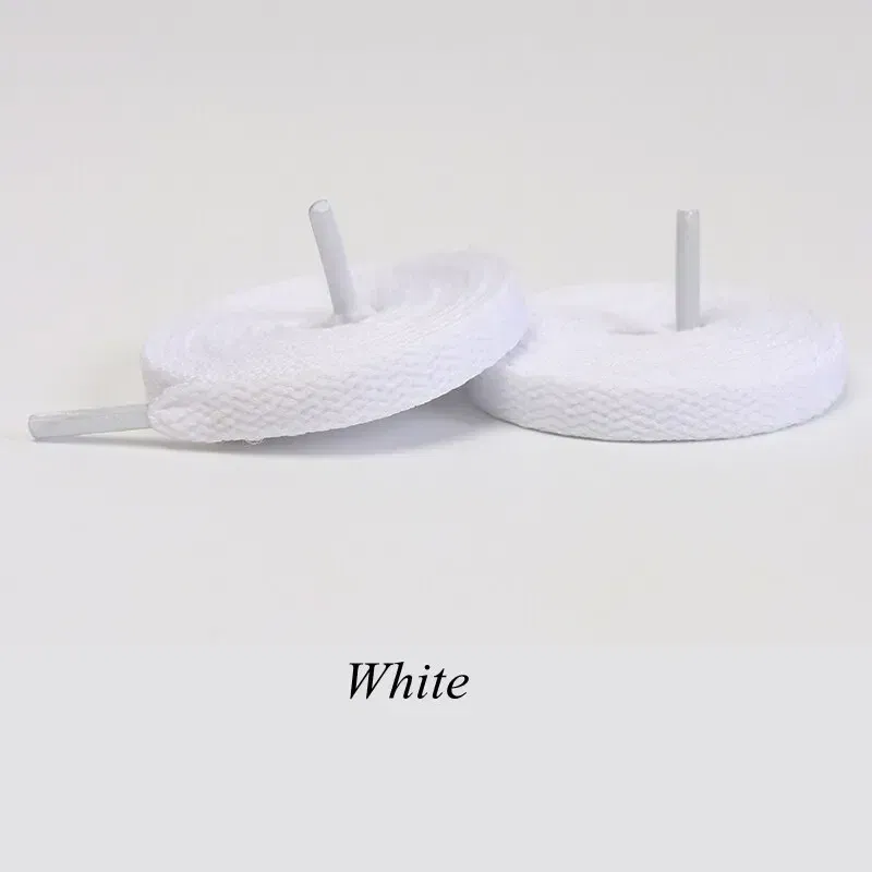 Color: WHITE, Ships From: CHINA, Length: 140cm - 1pair Classic Shoe Laces Flat Shoelaces Fit Fashion Solid Sports Shoelace Casual Unisex Shoe Strings Shoe Accessories