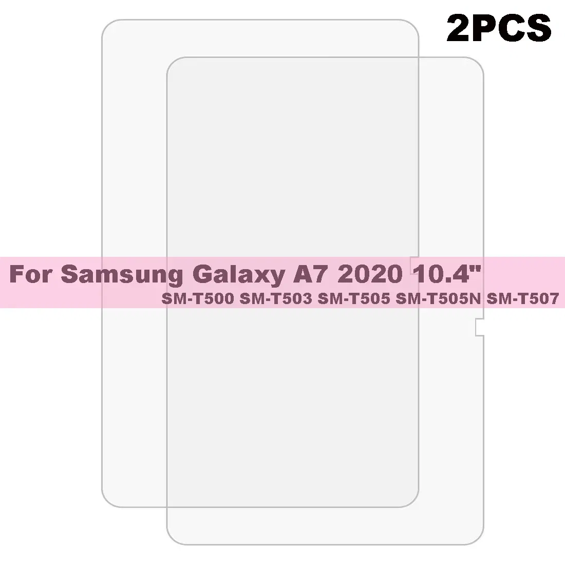 Color: Yellow - 2PCS Screen Protector Tempered Glass For Samsung Galaxy Tab A7 T220 T500 A8 X200 A9 S6 S7 T870 S8 X700 S9 Lite FE Plus Gen Film