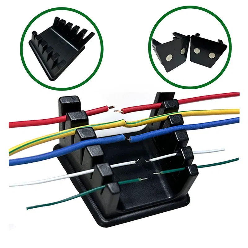 Color: Red - New 3D Printer Parts ABS Welding Wire Fixture with Two Large Suction Magnets Bracket Welding Clamp For Motherboard Soldering