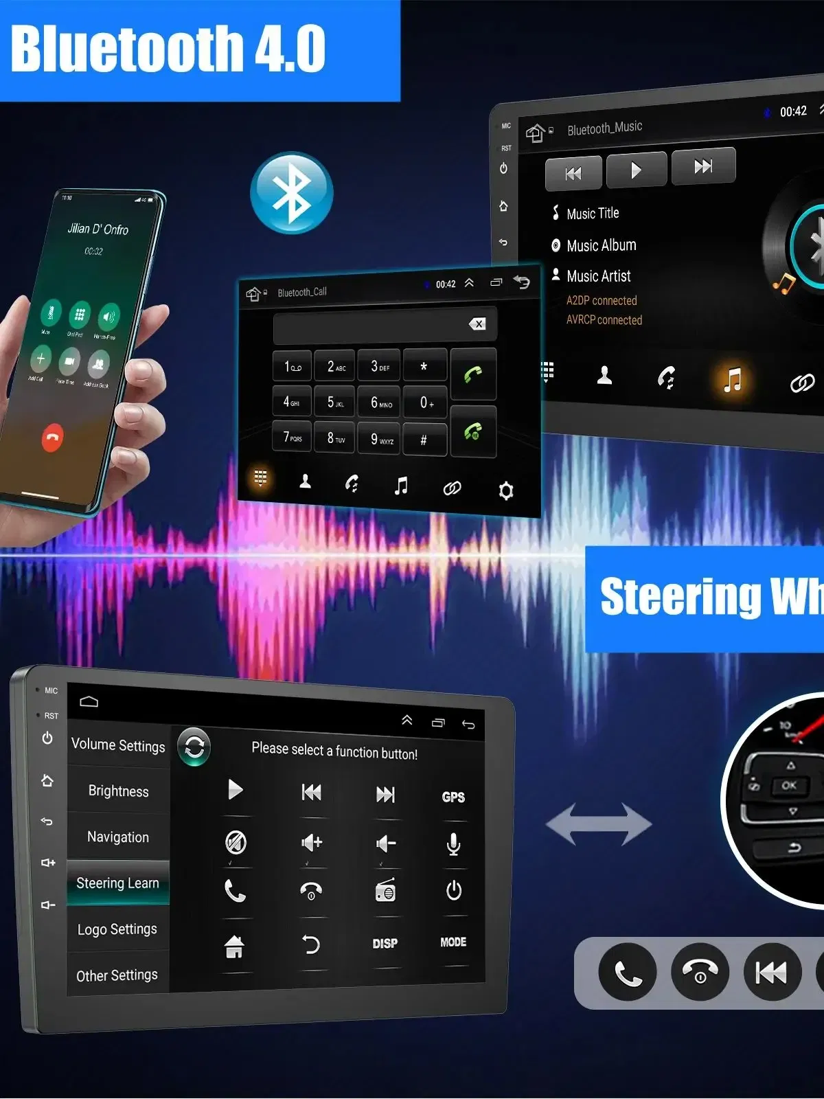 Color: Green, Ships From: CHINA - ?‹ESSGOO Car Radio 2 Din 7"/9"/10" Carplay Auto Android 13 Mp5 Universal WIFI GPS Car Radio Multimedia Video Player FM Car Stereo