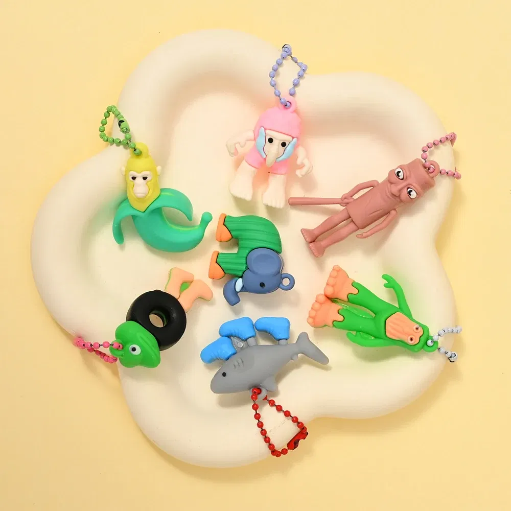 Color: Yellow - NEW Italian Brainrot Blind Box Tungtungtung Sahur Tralalelo Tralala Brr Brr Patapim Mini Keychain Pendant Blind Box Toys Gift