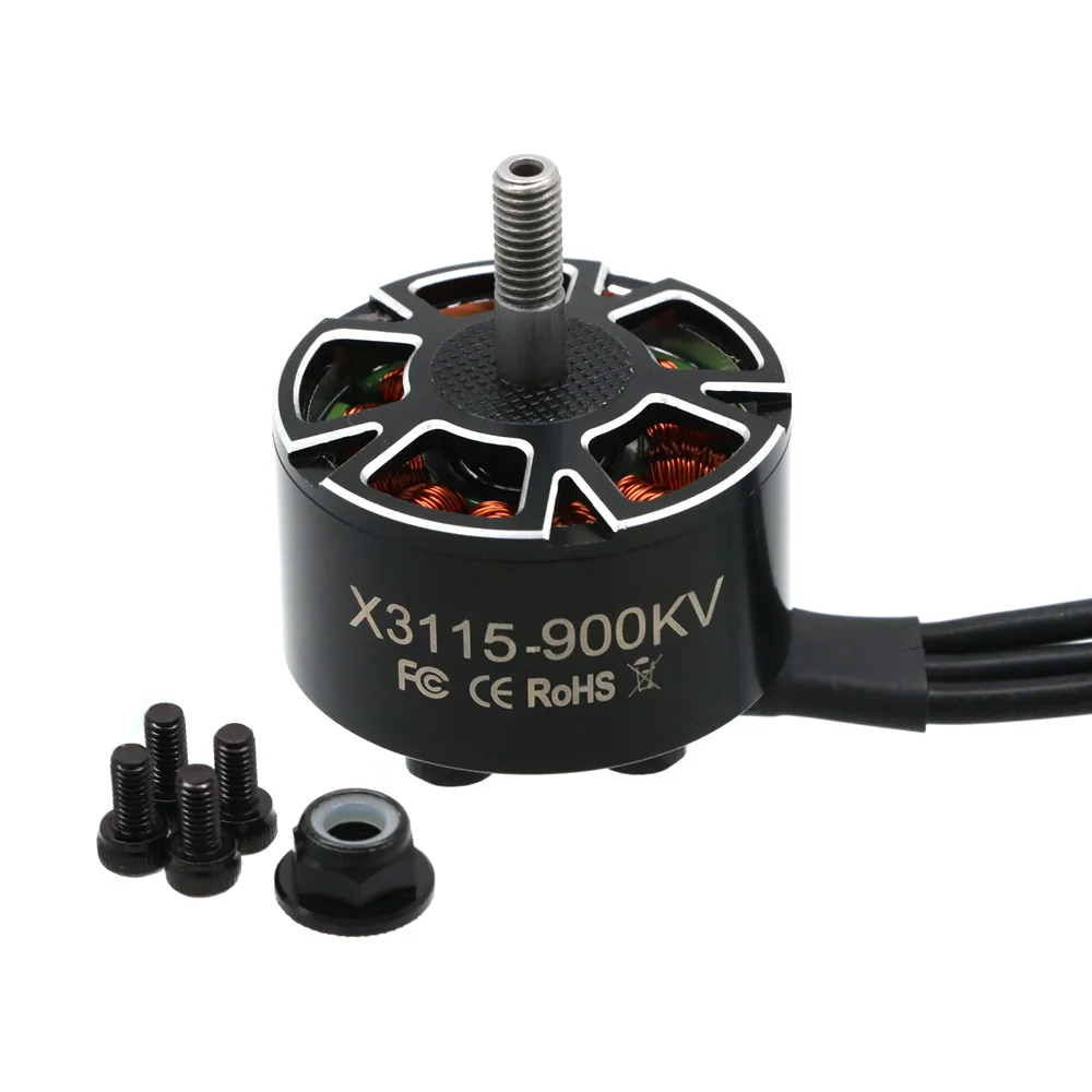 Color: Red - 4pcs/lot UAngel X3115 3115 900KV 1050KV 1200KV 6S Brushless Motor for FPV Freestyle 9inch 10inch Long Range Cinelifter RC Drones