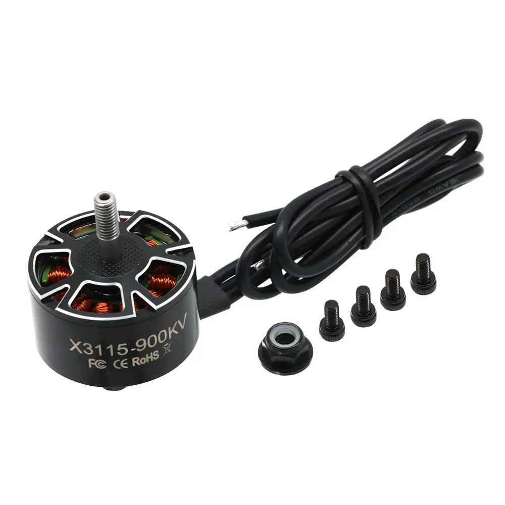 Color: Red - 4pcs/lot UAngel X3115 3115 900KV 1050KV 1200KV 6S Brushless Motor for FPV Freestyle 9inch 10inch Long Range Cinelifter RC Drones