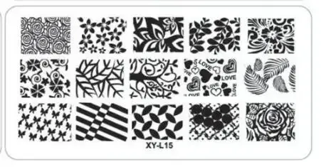 Color: PURPLE - Kimcci Nail Stamping Plates Flamingo Nail Template Mandala Maple Leaf Stamp Nail Art Stamp Image Template Manicure Stencil Tools