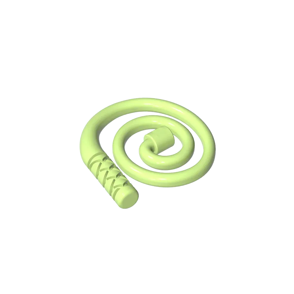 Color: Red - Gobricks GDS-M300 Equipment Whip [Coiled] compatible with lego 61975 Assembles Building Blocks children's toys