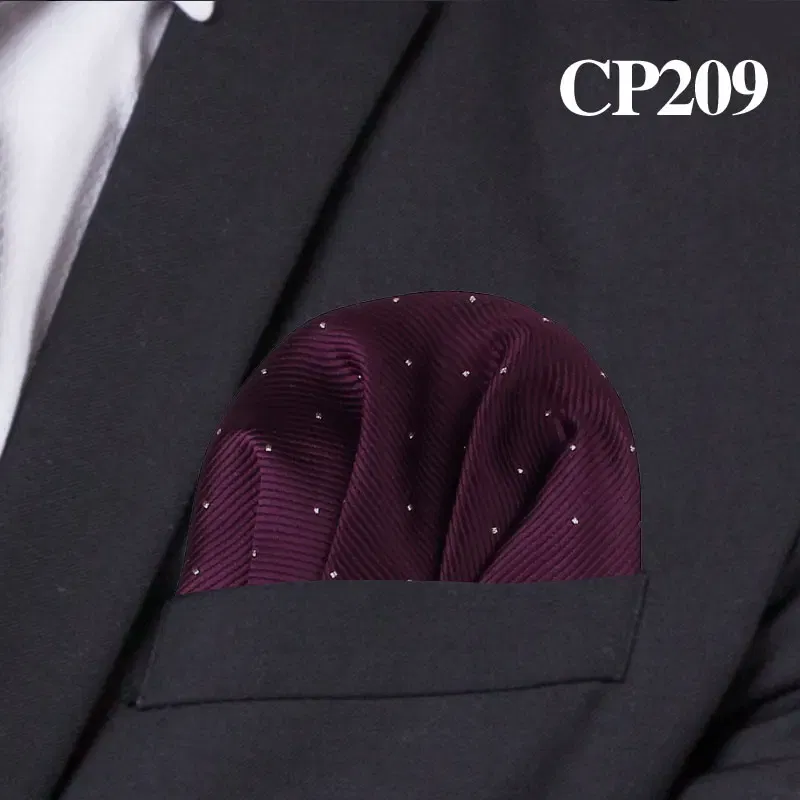 Color: SKY BLUE - Fashion Dots Suits Pocket Square For Men Business Chest Towel Hanky Gentlemen Hankies Classic Suit Napkin Mens Handkerchief