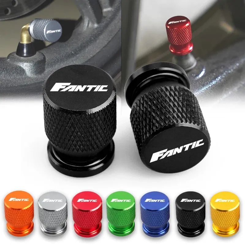Color: black - Motorcycle Tire Valve Caps Fit For FANTIC CABALLERO FLAT TRACK 125 250 500 RALLY/SCRAMBLER 500 ENDURO RANGE XE125/XEF250 450/XE5