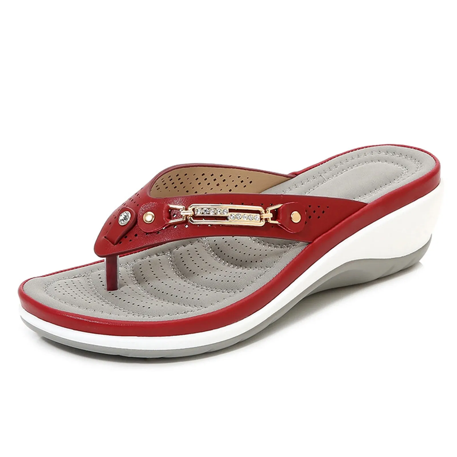 Color: black, Shoe Size: 38, Ships From: CHINA - Women's Soft Cushion Flip Flops Thong Sandals Slippers Casual Orthotics Sandals