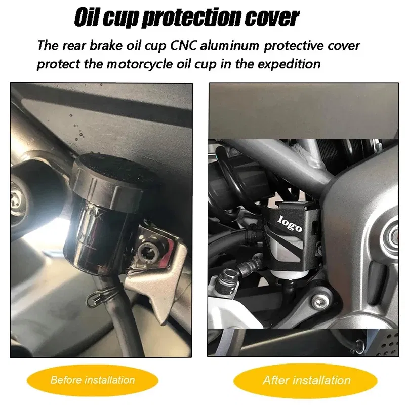 Color: multi - YZF-R7 Rear Brake Fluid Reservoir Guards For YAMAHA YZF R7 YZFR7 2021 - 2024 2023 Motorcycle Brake Cylinder Pump Cover Protector