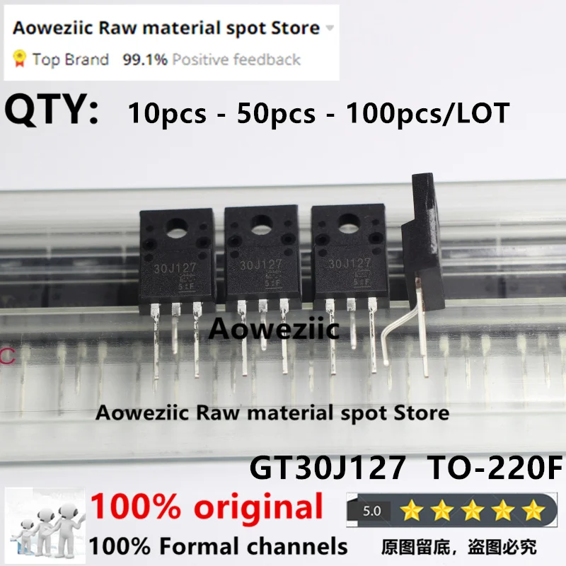 Color: MAROON - Aoweziic 100% New Imported Original GT30J127 30J127 TO-220F LCD Power Supply