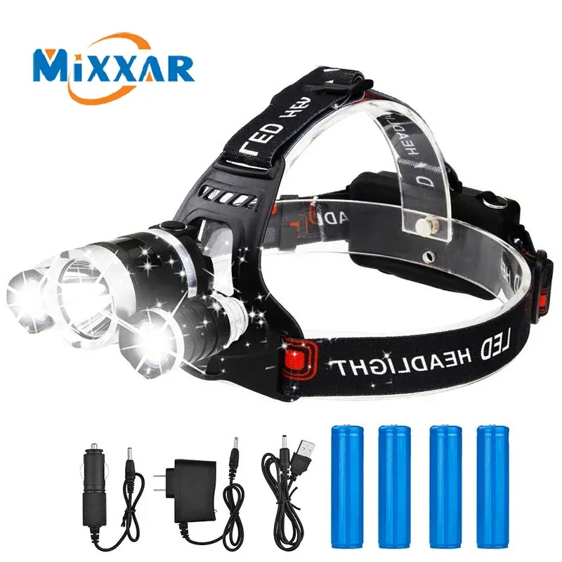 Emitting Color: Cold White, Ships From: CHINA - ZK20 LED Headlamp 8000 Lumen Torch Flashlight Headlight Waterproof Head Light Camping Hiking Fishing Mining Light Lamp Torch