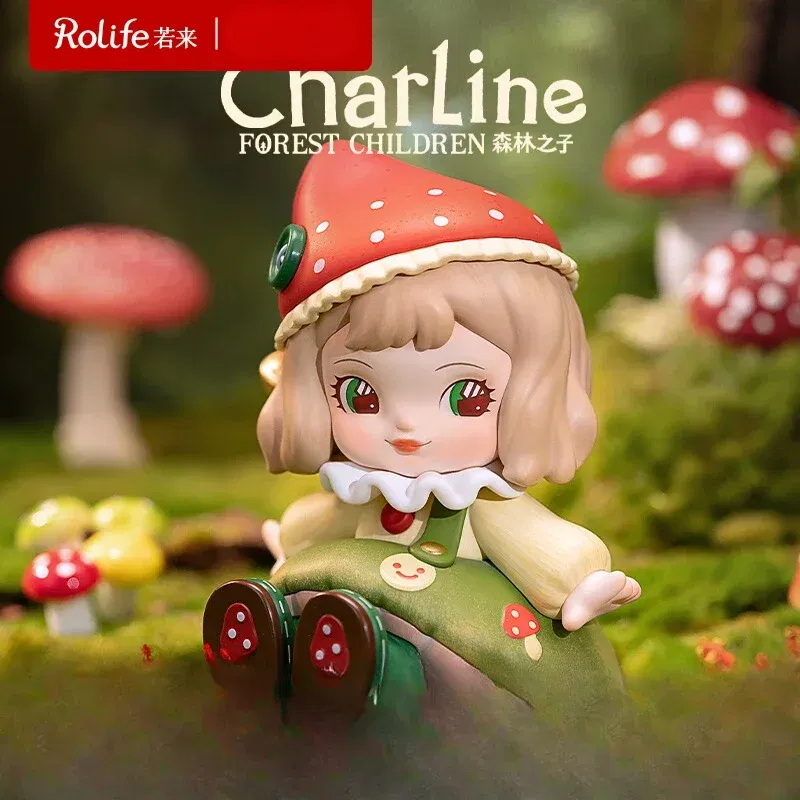 Color: green - In Stock Rolife: Xia Lin Forest Children Series Blind Box Building Blocks Trendy Play Assemble Mobile Models Anime Collection