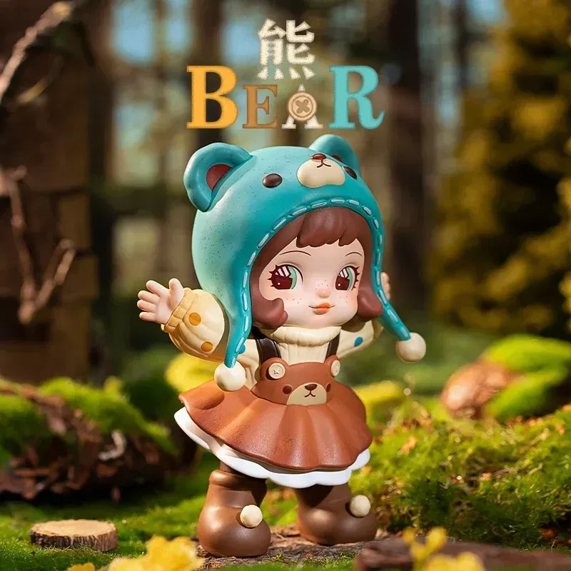 Color: green - In Stock Rolife: Xia Lin Forest Children Series Blind Box Building Blocks Trendy Play Assemble Mobile Models Anime Collection