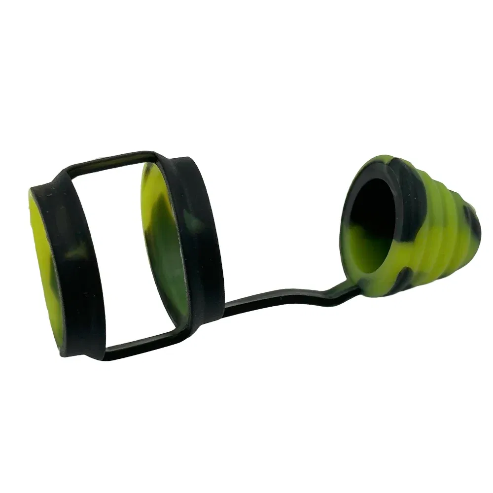 Color: Red - 810 Silicone Rubber Band Fat Bubble Glass Ring Dust Cap Covers for 810 Drip Mouthpiece