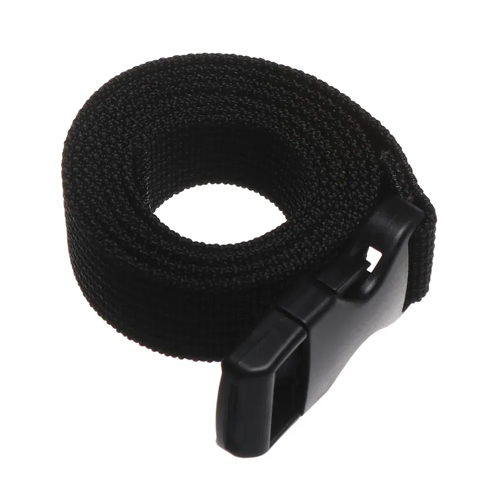Color: Blue - 0.5-3M Black Durable Nylon Travel Tied Cargo Tie Down Luggage Lash Belt Strap With Cam Buckle Travel Kits Outdoor Camping Tool