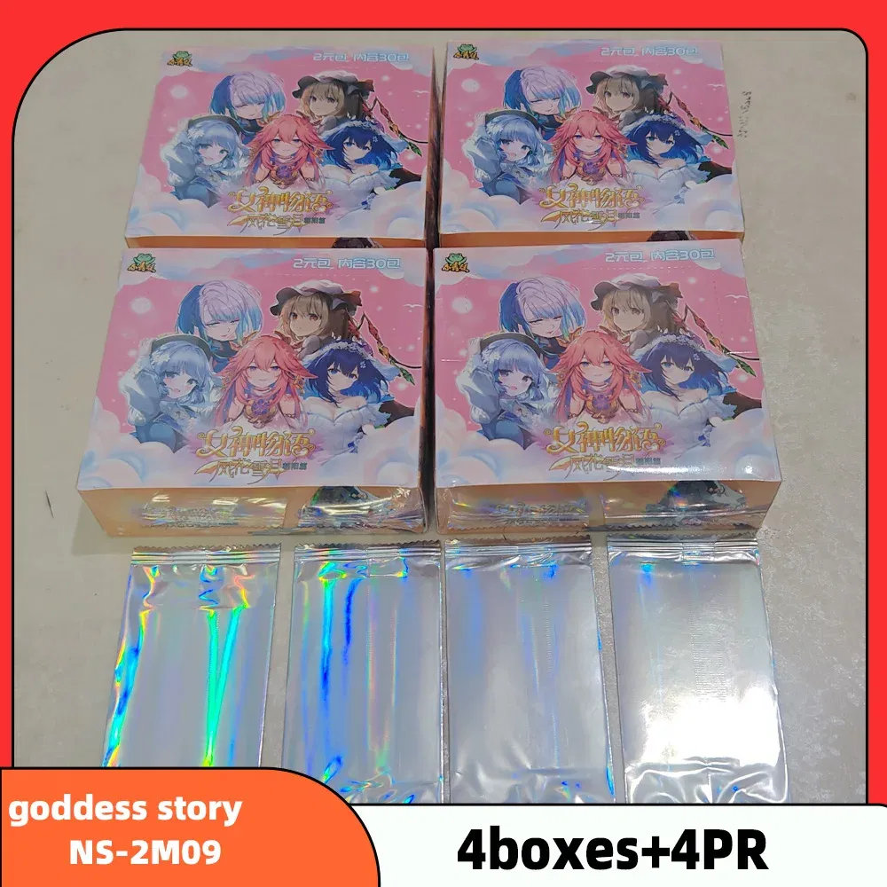 Color: Light Grey - Wholesale 4 Boxes Goddess Story NS-11 Collection Card PR Anime Games Girl Party Swimsuit Bikini Feast Booster Box Doujin