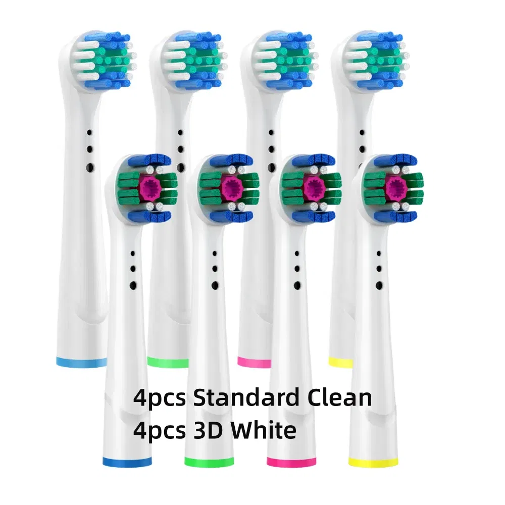 Color: Pink - Toothbrush Replacement Heads Refill for Oral B Electric Toothbrush Pro1000 Pro 3000 Pro5000 Pro7000 Vitality Floss Action