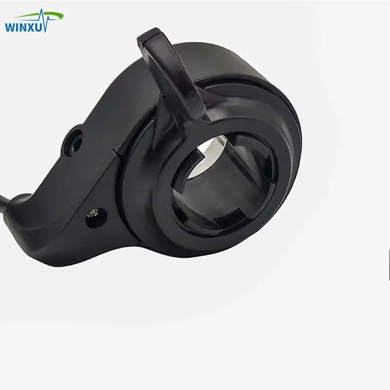 Color: Light Grey - Electric Bicycle Throttle Speed Regulator Non-Display Speed Control Thumb Throttle Accelerator E-Bike Scooter Accessories