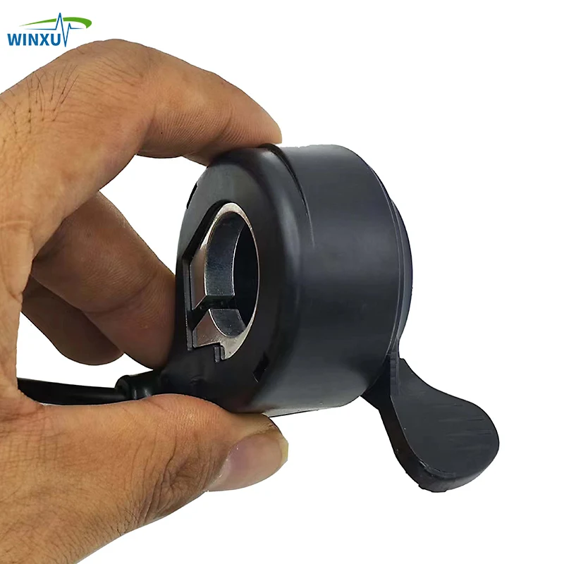 Color: Light Grey - Electric Bicycle Throttle Speed Regulator Non-Display Speed Control Thumb Throttle Accelerator E-Bike Scooter Accessories