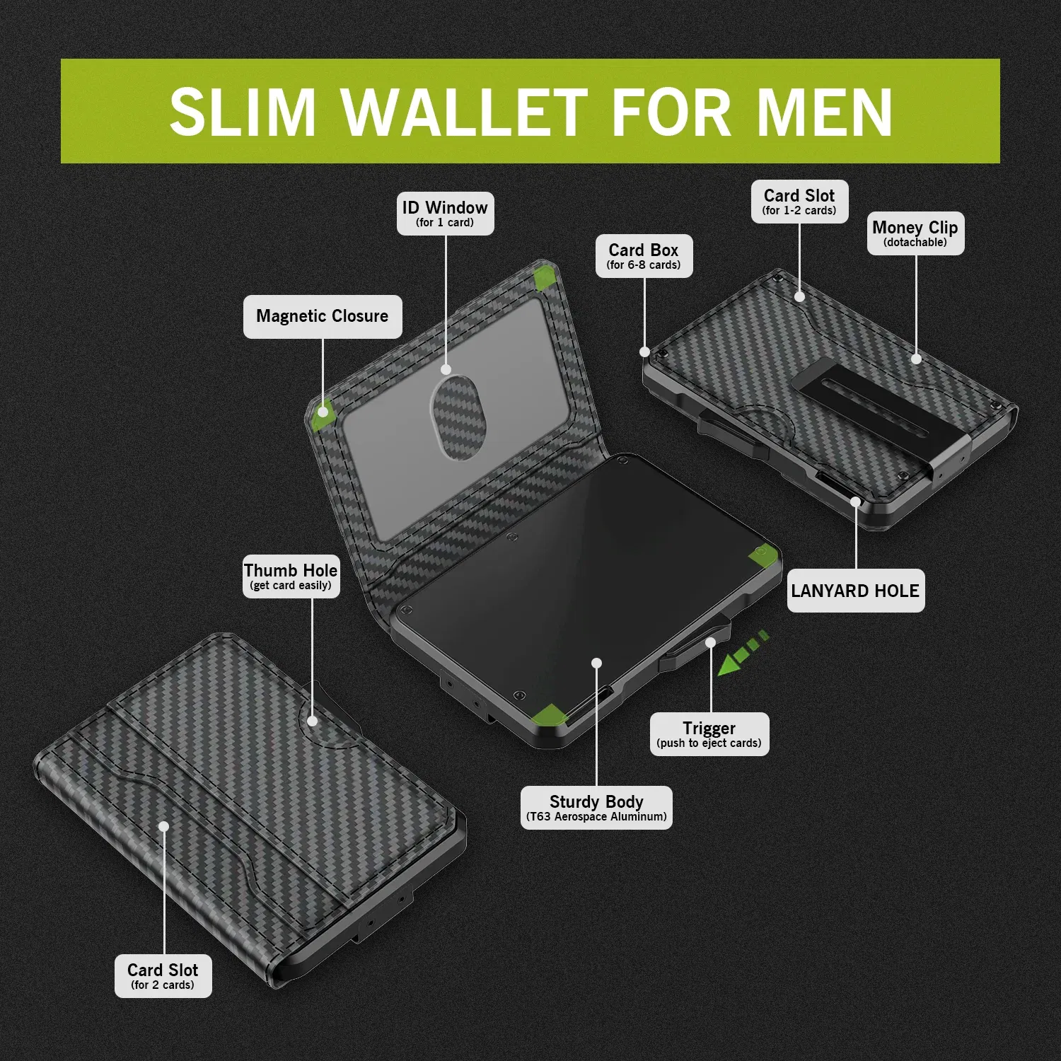 Color: Coffee, Ships From: CHINA - Wallet for Men - with Money Clip Slim Leather Slots Credit Card Holder RFID Blocking Bifold Minimalist Wallet