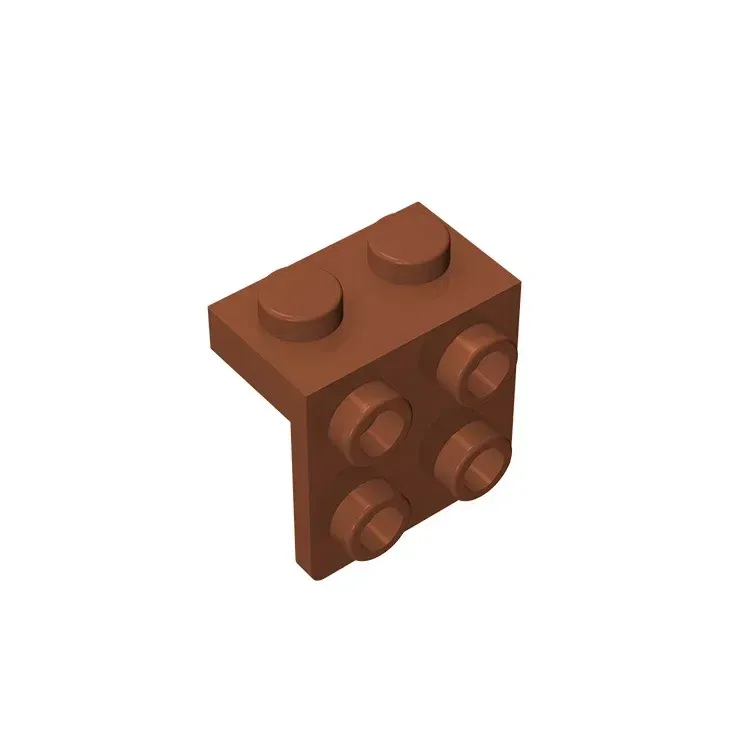 Color: VIOLET/?«?—?…° - Gobricks GDS-641 ANGLE PLATE 1X2 / 2X2 compatible with lego 44728 21712 92411 children's DIY Educational Building Blocks