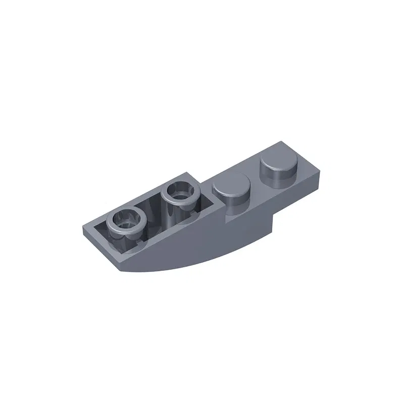 Color: Light Grey - Gobricks GDS-731 BRICK 1X4X1 INV. BOW compatible with lego 13547 children's DIY Educational Building Blocks Technical