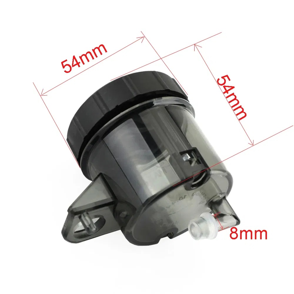 Color: Black - Universal Motorcycle Lever Brake Oil Tank Foot Brake Master Cylinder Oil Cup Fluid Bottle Reservoir Dirt Bike Scooter Pitbike