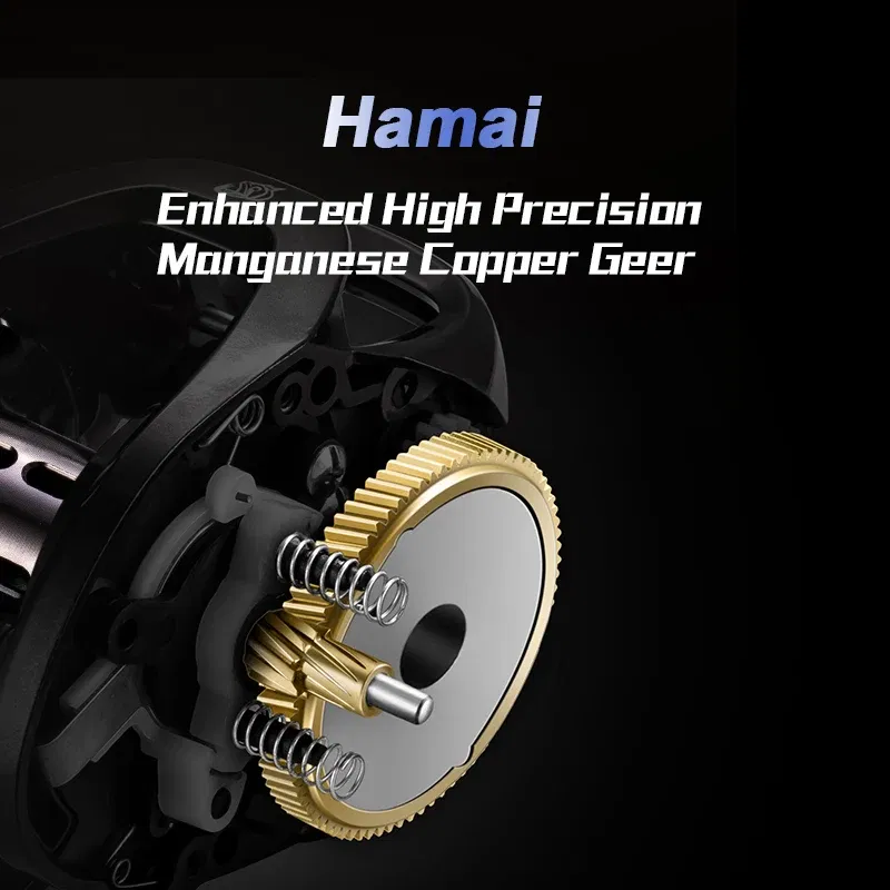 Color: BROWN, Use Mode: Right Hand - Soloking GKA200 Pro Baitcasting Reel Fishing Reels 9KG Drag Power 6+1 BB Drag Clicker Sound Baitcaster Reel ? 이트 ?¦?