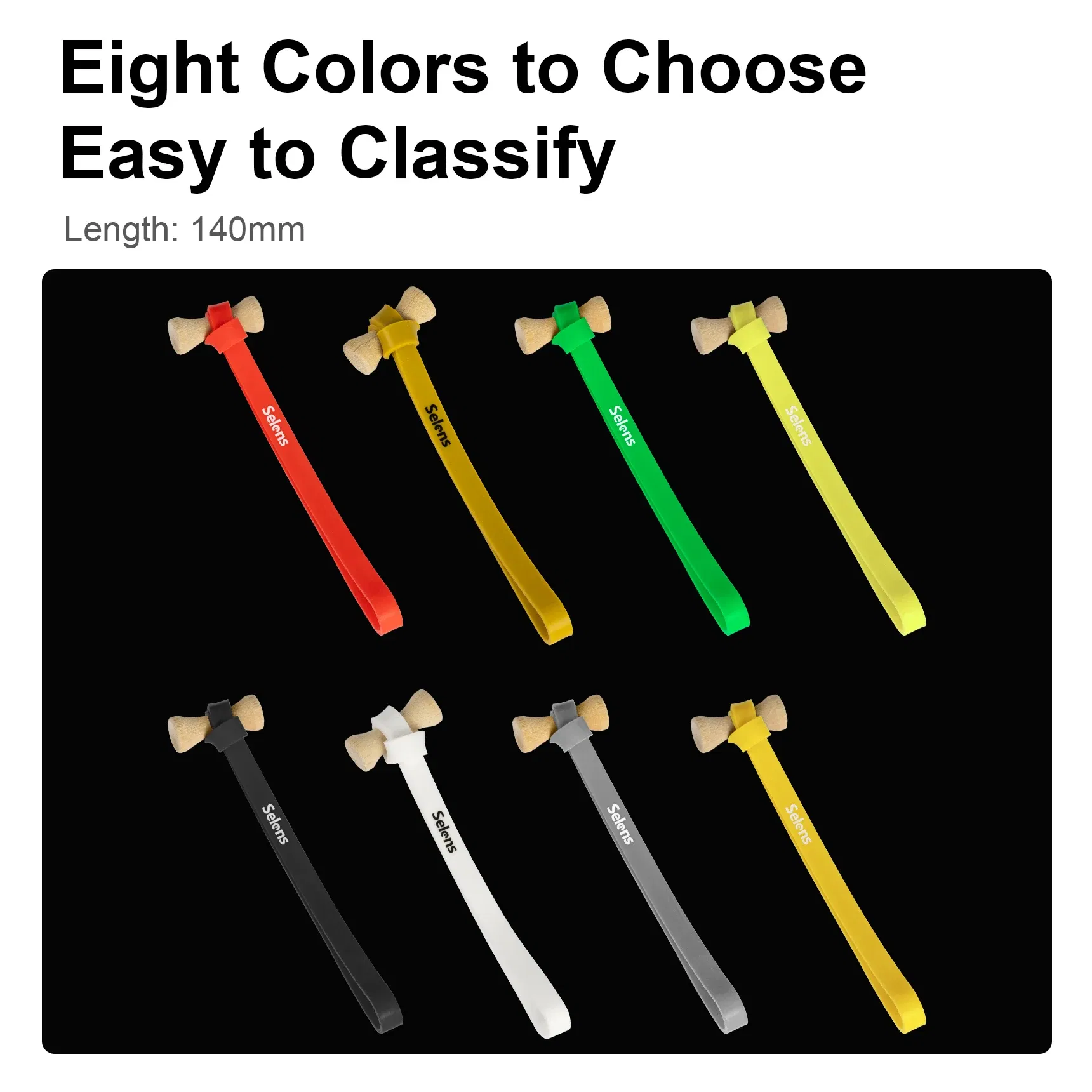 Selens Newest 8 Color Silicone Reusable Cable Ties 14cm Multifunction Elasticity Cable Ties Photo Studio Kits Photography Props