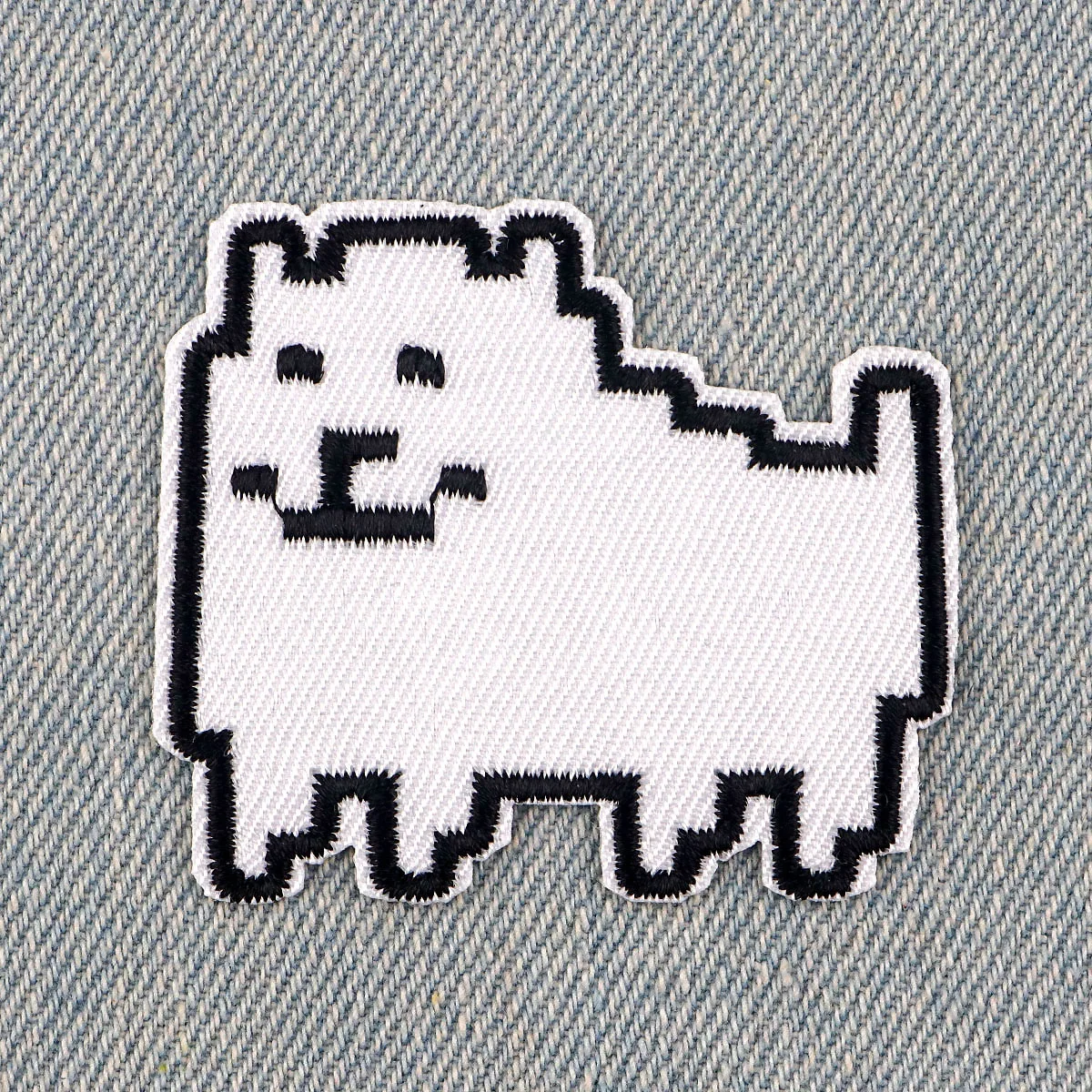Pixel Dog Patch Cartoon Game Embroidery Patch Iron On Patches For Clothing Thermoadhesive Patches On Clothes DIY Sew Badges