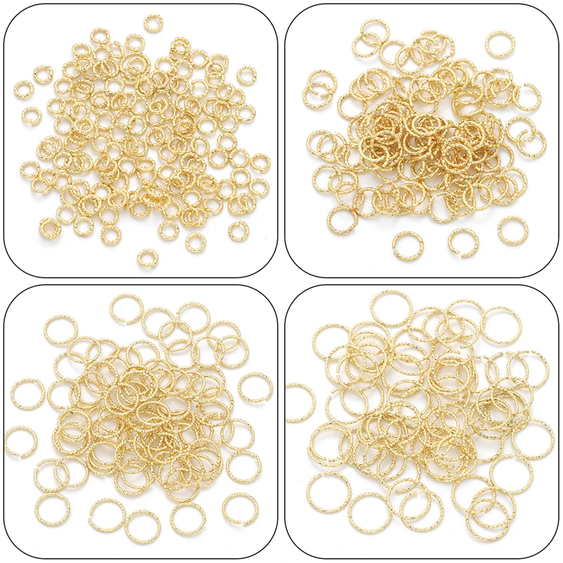 Color: Red, Ships From: CHINA - 20pcs 4/6/8/10mm Silver/14K Gold Plated Brass Jump Rings Open Loops for Bracelet Necklace Earring DIY Jewelry Making Findings