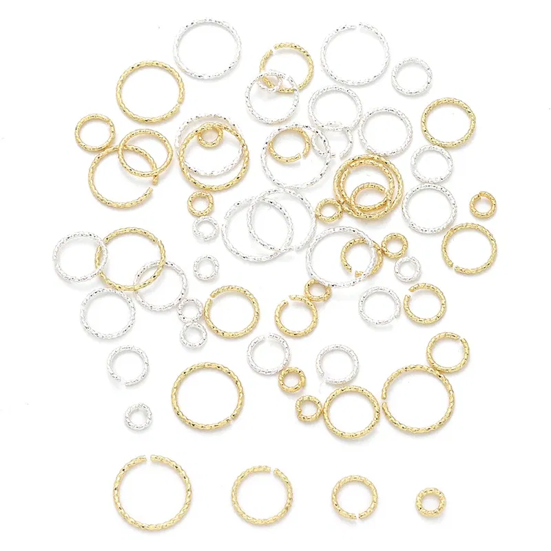 Color: Red, Ships From: CHINA - 20pcs 4/6/8/10mm Silver/14K Gold Plated Brass Jump Rings Open Loops for Bracelet Necklace Earring DIY Jewelry Making Findings