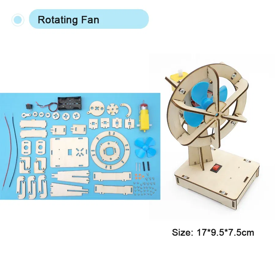 Color: WHITE - DIY Physical Model Science Experiment Educational Toy Handmade Small Production Assembly Craft Technology Project for School Kid