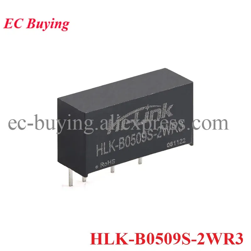 Color: MAROON - DC-DC Isolated Switching Power Module 5V to 5V 9V 12V 2W Power Supply Short Circuit Protection HLK-B0505S-2WR3 HLK-B0512S-2WR3